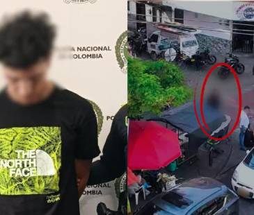 Hombre capturado después de robar cadenas de oro en Belén. FOTO: POLICÍA METROPOLITANA VALLE DE ABURRÁ 