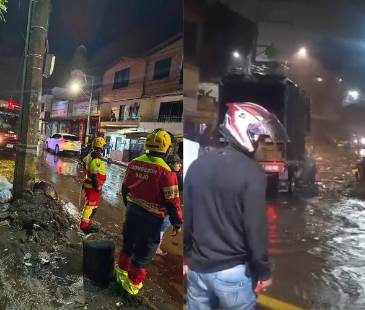 La situación fue atendida por el Cuerpo de Bomberos del municipio. FOTO: ALCALDÍA DE BELLO, CORTESÍA DENUNCIAS ANTIOQUIA