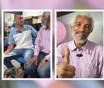 Así se disculpaba el conductor del vehículo con don José Luis por no dejarlo subir al bus con Luna, su mascota. FOTOS: TOMADAS DE IG TRANSORIENTE