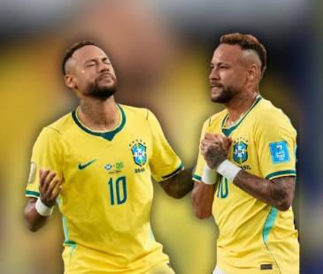 Neymar Jr en zona de calentamiento previo al debut mundialista 2026. FOTO: TOMADAS DE X @MARCA