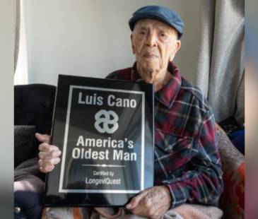 Era el antioqueño Luis de Jesús Cano Vásquez, considerado el hombre más viejo de Estados Unidos. FOTO: LONGEVIQUEST