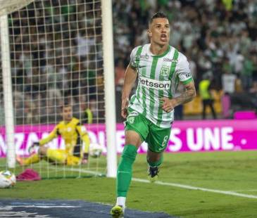 Matheus Uribe se ha vuelto un pilar del Verde para enfrentar al Junior de Alfredo Arias. FOTO: JUAN ANTONIO SÁNCHEZ