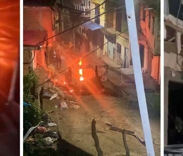 Así fue la explosión del carro bomba en Suárez, Cauca. <b><span class="mln_small-caps_mln">/FOTOS: TOMADAS DE VIDEO </span></b>