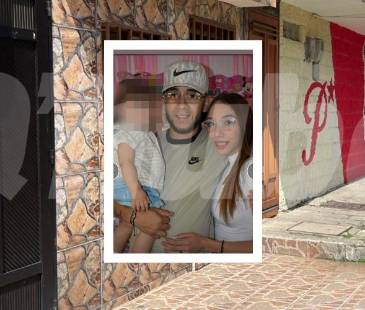 Al fondo la casa y en detalle las víctimas fatales. FOTOS: SINDY VALLE Y CORTESÍA