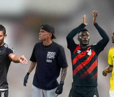 De izquierda a derecha: Eder Castañeda, Walmer Pacheco, Kevin Viveros y Jhon Córdoba. FOTO: @EDER_CASTAÑEDA_26 - @KEVINVIVEROS9 - @JHONCORDOBA9 Y REDES