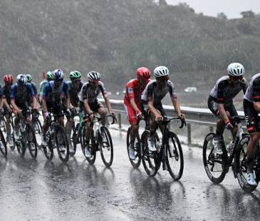 La granizada obligó a suspender la tercera jornada de la competencia. FOTO: GETTY
