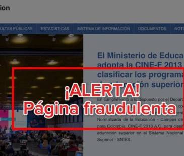 Referencia fraude digital. FOTO: CORTESÍA MINEDUCACIÓN 