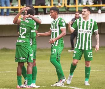 Atlético Nacional celebró en Tunja. FOTO: ATLÉTICO NACIONAL 