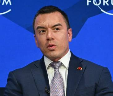 Daniel Noboa, presidente de Ecuador. FOTO: AFP 