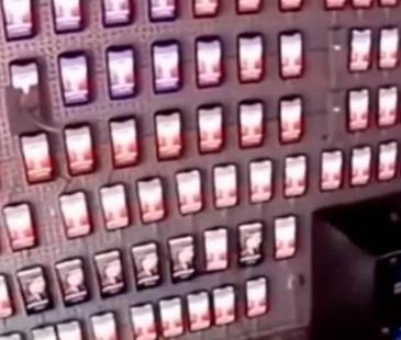 Había 800 celulares y equipos conectados. FOTO: CAPTURA DE VIDEO