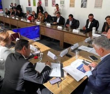 Reunión entre gobernadores y el Gobierno nacional por impuesto a licores y cigarrillos. FOTO: MINHACIENDA
