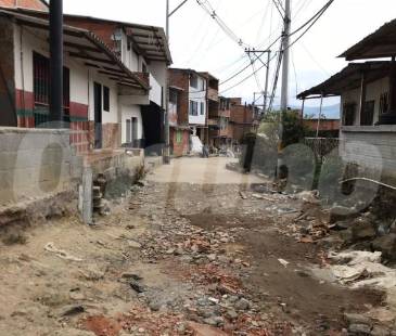Sector donde asesinaron a Ovidio Higuita en Bello. FOTO: LAURA ROSA JIMÉNEZ VALENCIA