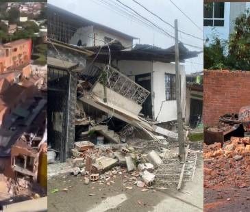 Imágenes que dejaron el terremoto en varias ciudades de Colombia. FOTO: REDES