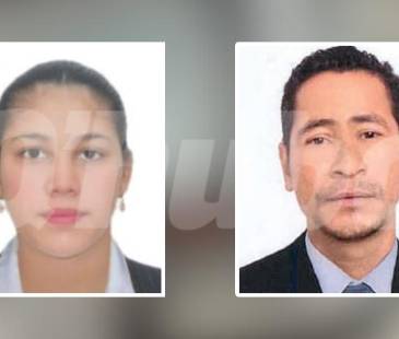 Glenda Isabel es buscada por las autoridades (izq.) por el crimen de Rogelio (der.). FOTO: CORTESÍA