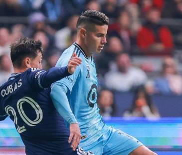 Debut de James Rodríguez con el Minnesota United. FOTO: GETTY IMAGES