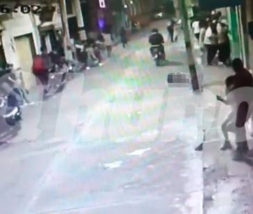 Balacera en Urrao que dejó dos muertos y ocho heridos. FOTO: CORTESÍA 