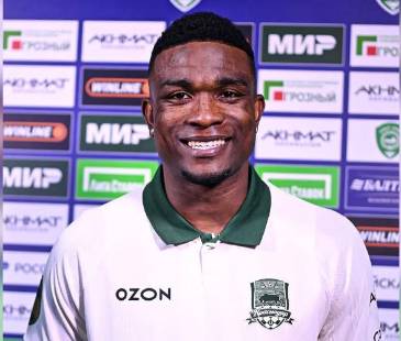 Jhon Córdoba volvió a marcar en Rusia. FOTO: @FCKRASNODAR