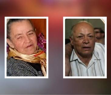 Rosalvira Quintero (izq.) y Pedro Nel Quintero (der.), adultos mayores asesinados en La Unión. FOTO: UNIORIENTENOTICIAS 
