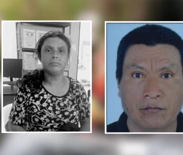 Nelly Tuberquia (izquierda) fue encontrada sin vida en una quebrada de Peque. Sus familiares señalaron a Argirio Domicó Domicó (derecha) como el presunto responsable del crimen. <b><span class="mln_small-caps_mln">/FOTOS: CORTESÍA </span></b>