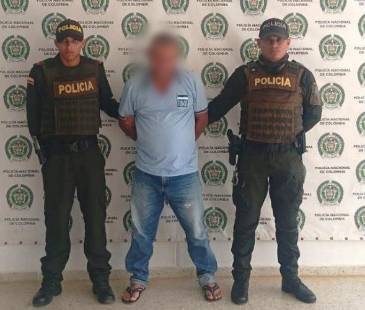 Captura hombre que abusaba de su nieta en Caucasia. FOTO: POLICÍA ANTIOQUIA