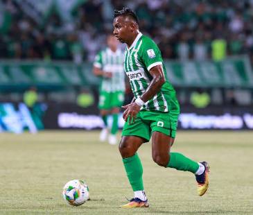 Alfredo Morelos, delantero de Atlético Nacional. FOTO: MANUEL SALDARRIAGA