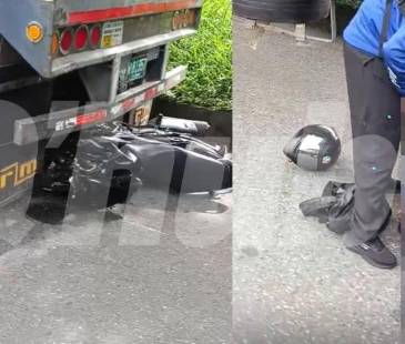 Accidente en la avenida Regional. FOTO: Q’HUBO MEDELLÍN