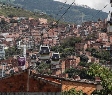 Metrocable de Medellín. FOTO: ARCHIVO RÓBINSON SÁENZ