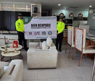 Extinción de dominio a bienes de Los del Dorado. FOTO: ALCALDÍA DE MEDELLÍN