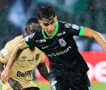 Atlético Nacional vs. Inter de Bogotá en la fecha 13 de la Liga. FOTO: CAMILO SUÁREZ 