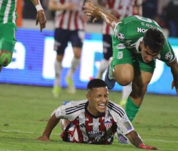 Nacional fue superado por Junior con fútbol y goles. FOTO: COLPRENSA