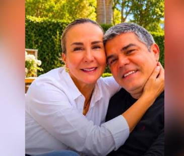 La expatinadora Luz Mery Tristán junto a su feminicida Andrés Ricci. FOTO: REDES 