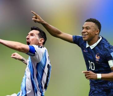 De izquierda a derecha: Jude Bellingham (Inglaterra), Lionel Messi (Argentina), Kylian Mbappé (Francia) y Lamine Yamal (España). FOTO: @JUDEBELLINGHAM, @KMBAPPE, @AFASELECCION, @LAMINEYAMAL