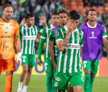 Final del partido entre Nacional vs. Millonarios por Copa Sudamericana. El verde perdió 3-1. FOTO: JUAN ANTONIO SÁNCHEZ
