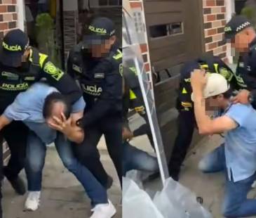 Momentos en los que el joven habría sido agredido. FOTO: FACEBOOK NINE LONDOÑO