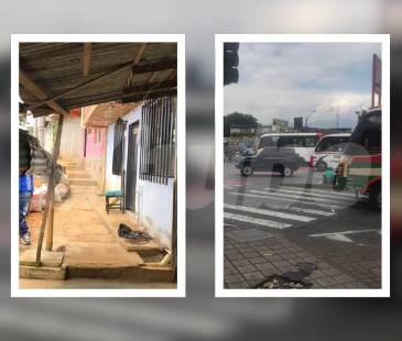 Homicidio en Manrique La Cruz (izq.) y homicidio en Villa Nueva (der.). FOTOS: LAURA ROSA JIMÉNEZ VALENCIA