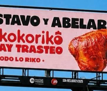La curiosa campaña es de la cadena de restaurantes Kokoriko. FOTO: KOKORIKO 