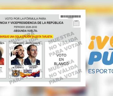 Recuerde que, de no marcar su voto correctamente, este sería anulado. FOTO: REGISTRADURÍA