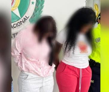 Ellas fueron las mujeres señaladas de cometer actos delictivos. FOTO. CORTESÍA POLICIA METROPOLITANA DEL VALLE DE ABURRÁ