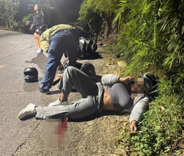 El accidente se registró en un sector de Robledo conocido como Cucaracho. FOTO: PRENSA PAISA