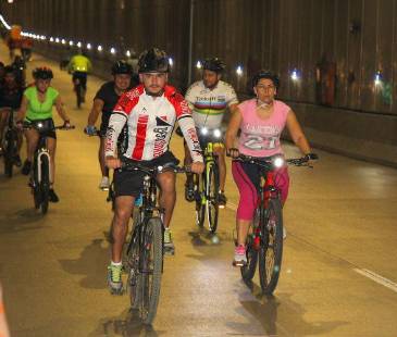 Hace un par de meses se estrenó un nuevo trayecto de ciclovía de 5 kilómetros, con punto de partida en el centro comercial Premium Plaza. FOTO: CORTESÍA ALCALDÍA DE MEDELLÍN.