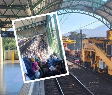 La contingencia provocó que el metro solo opere entre Niquía - Caribe e Industriales - La Estrella. FOTO: METRO DE MEDELLÍN Y ALEJANDRA MORALES