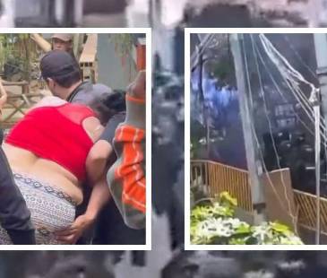 Destrosos, personas lesionadas y hasta un incendio se registraron en medio del operativo. FOTOS: TELEANTIOQUIA NOTICIAS <b><span class="mln_small-caps_mln">/ X DE MILTON QUIÑONES Y ANDERSON CASTAÑO</span></b>