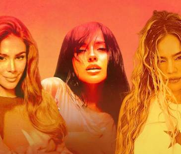 De izquierda a derecha: Greeicy, Becky G, Karol G y Elena Rose. FOTOS: INSTAGRAM @KAROLGTOUR Y @KAROLG
