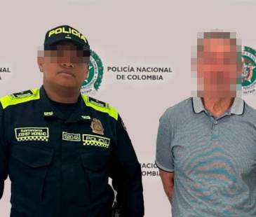 Gildardo de Jesús Taborda será enviado a Perú para que responda ante las autoridades locales. FOTO: CORTESÍA POLICÍA
