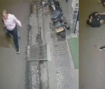 Una cámara de seguridad registró el hecho. FOTO: CORTESÍA DENUNCIAS ANTIOQUIA