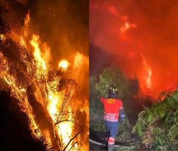 De izquierda a derecha: incendio en Abejorral, San Cristóbal y San Luis. FOTO: DAGRD, ALCALDÍA DE ABEJORRAL Y ALCALDÍA DE SAN LUIS