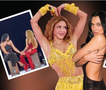 Shakira y Dua Lipa compartieron este momento durante el Macondo Park en España. FOTOS: INSTAGRAM @DUALIPA Y @SHAKIRA