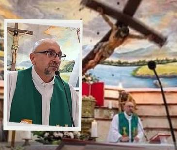 El sacerdote Patricio Alfredo Sánchez Molinari. FOTO: CAPTURA DE VIDEO PARROQUIA NUESTRA SEÑORA DEL PERPETUO SOCORRO