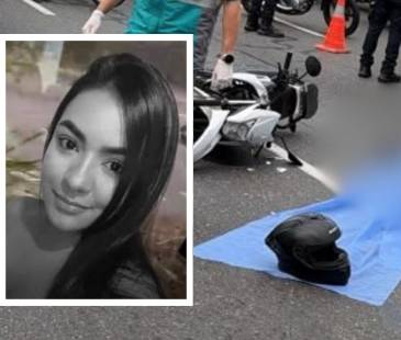 Ella era Estafanía, la víctima mortal del accidente. FOTOS: CORTESÍA
