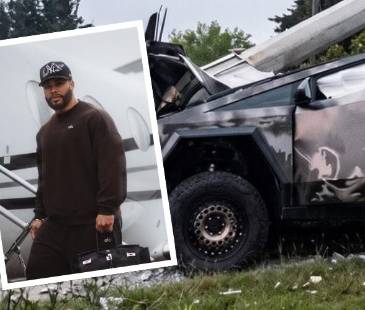 Él es Anderson Osuna, conductor y dueño del Tesla Cybertruck chocado el pasado lunes, 19 de octubre, en Llanogrande. FOTOS: TOMADA DE X @COLOMBIAOSCURA (TESLA) E IG @ANDERSON0SUNA (DETALLE)